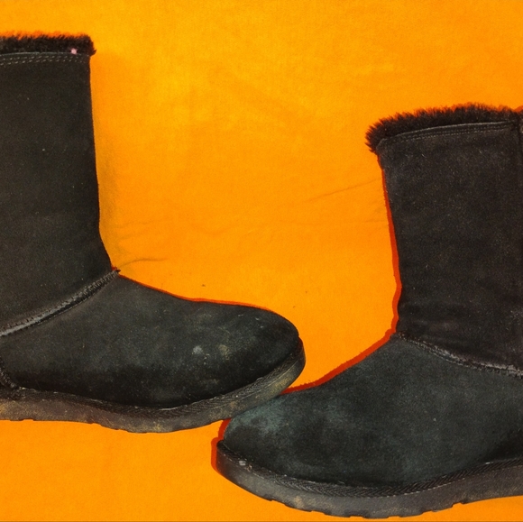 Women's So crayon suede/fox fur boots size 8 - Picture 2 of 6